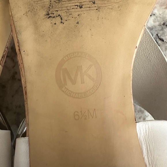 Michael Kors London Thong Sandals leather T Strap Slingback - Picture 10 of 11